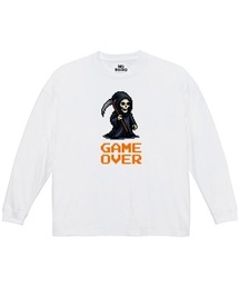 NOBOUND(ノーバウンド) 長袖Tシャツ ゲームイラスト プリント ボックスシルエット トップス カットソー メンズ ユニセックス ストリート