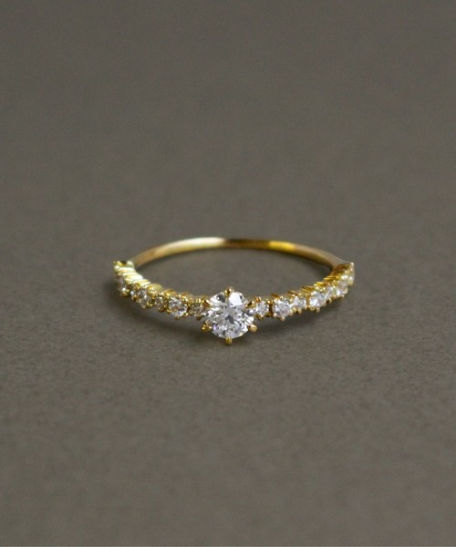JUPITER(ジュピター)の「【K18】ラウンドダイヤモンドリング(0.38ct up)(リング・レディース・ゴールド・#11)」の1枚目の写真