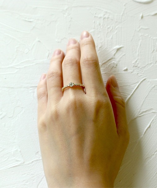 JUPITER(ジュピター)の「【K18】ラウンドダイヤモンドリング(0.38ct up)(リング・レディース・ゴールド・#11)」の6枚目の写真