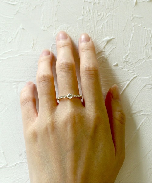 JUPITER(ジュピター)の「【K18】ラウンドダイヤモンドリング(0.38ct up)(リング・レディース・ゴールド・#11)」の4枚目の写真