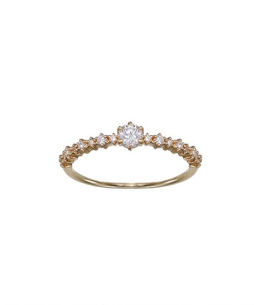 JUPITER(ジュピター)の「【K18】ラウンドダイヤモンドリング(0.38ct up)(リング・レディース・ゴールド・#11)」の3枚目の写真