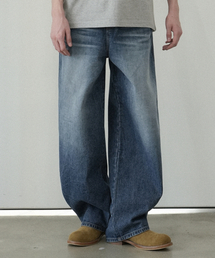 WAAR（ワール）の「M250 カーブドワイドデニムパンツ_濃紺 [ショート丈追加]（デニムパンツ）」