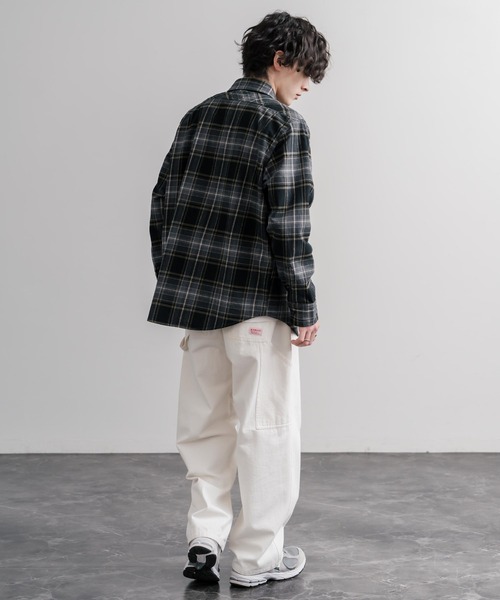 KRIFF MAYER(クリフメイヤー)の「KRIFF MAYER クリフメイヤー ルーズシルエット ビエラチェックレギュラーカラー長袖シャツ 2616300(シャツ/ブラウス・メンズ・オリーブ/ブラウン/ナチュラル/ブラック・XL/M/L)」の7枚目の写真