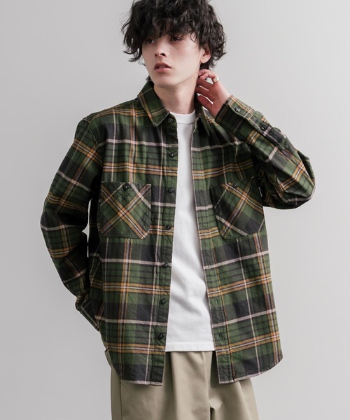 KRIFF MAYER(クリフメイヤー)の「KRIFF MAYER クリフメイヤー ルーズシルエット ビエラチェックレギュラーカラー長袖シャツ 2616300(シャツ/ブラウス・メンズ・オリーブ/ブラウン/ナチュラル/ブラック・XL/M/L)」の18枚目の写真