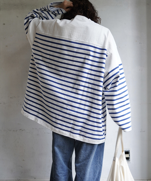 JOURNAL STANDARD LUXE(ジャーナルスタンダード ラックス)の「25TH BORDER WIDE MID(Tシャツ/カットソー・レディース・ブルー・FREE)」の2枚目の写真