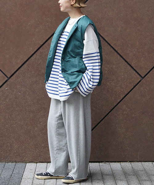 JOURNAL STANDARD LUXE(ジャーナルスタンダード ラックス)の「25TH BORDER WIDE MID(Tシャツ/カットソー・レディース・ブルー・FREE)」の4枚目の写真