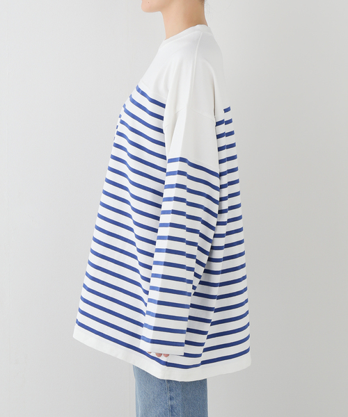 JOURNAL STANDARD LUXE(ジャーナルスタンダード ラックス)の「25TH BORDER WIDE MID(Tシャツ/カットソー・レディース・ブルー・FREE)」の10枚目の写真