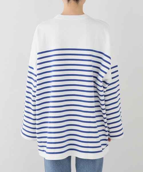 JOURNAL STANDARD LUXE(ジャーナルスタンダード ラックス)の「25TH BORDER WIDE MID(Tシャツ/カットソー・レディース・ブルー・FREE)」の11枚目の写真