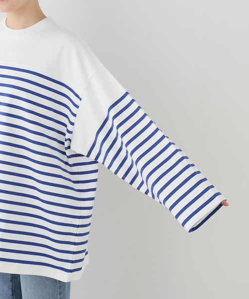 JOURNAL STANDARD LUXE(ジャーナルスタンダード ラックス)の「25TH BORDER WIDE MID(Tシャツ/カットソー・レディース・ブルー・FREE)」の12枚目の写真