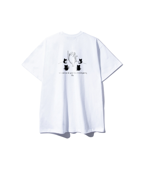 SUPERLATIVE（スーパーラティブ）の「S/P DRAWING CLASS オーバーサイズ半袖 (SOS2-4SP116)（Tシャツ/カットソー・レディース・ブラック/ライトグレー/ネイビー/ホワイト・MEDIUM/LARGE/X-LARGE）」の2枚目の写真