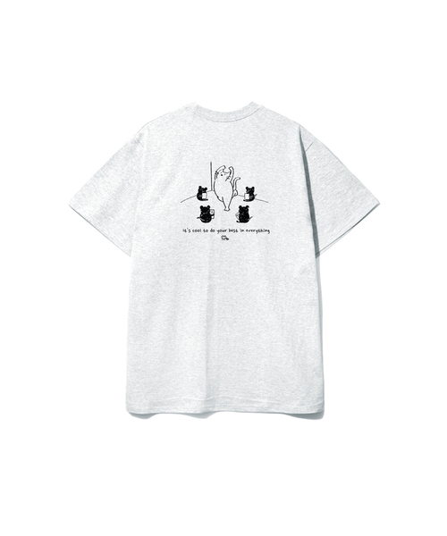 SUPERLATIVE（スーパーラティブ）の「S/P DRAWING CLASS オーバーサイズ半袖 (SOS2-4SP116)（Tシャツ/カットソー・レディース・ブラック/ライトグレー/ネイビー/ホワイト・MEDIUM/LARGE/X-LARGE）」の3枚目の写真