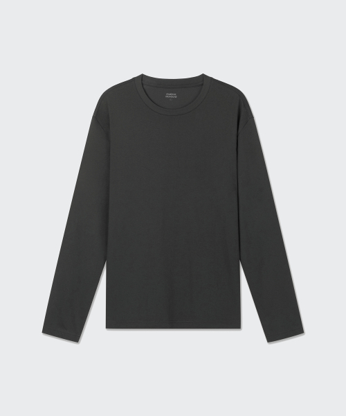 MUSINSA STANDARD（ムシンサスタンダード）の「[リカバリー] 長袖パンツセット [ダークグレー]（Tシャツ/カットソー・レディース・その他・MEDIUM/LARGE/X-LARGE/2XL）」の4枚目の写真