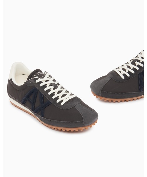 ARMANI EXCHANGE(アルマーニエクスチェンジ)の「【A|X アルマーニ エクスチェンジ】AXロゴ ナイロンアッパー レースアップスニーカー(スニーカー・メンズ・チャコールグレー・8/7.5/7/6.5/6/5.5/9.5/9/8.5/10)」の6枚目の写真
