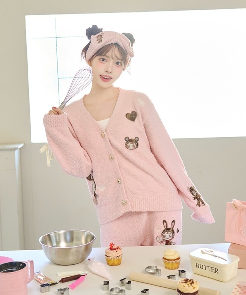 ナルミヤキャラクターズ(ナルミヤキャラクターズ)の「【ベリエ】マシュマロタッチカーディガン(カーディガン/ボレロ・レディース・アイボリー/ピンク/ブラウン・F)」の18枚目の写真