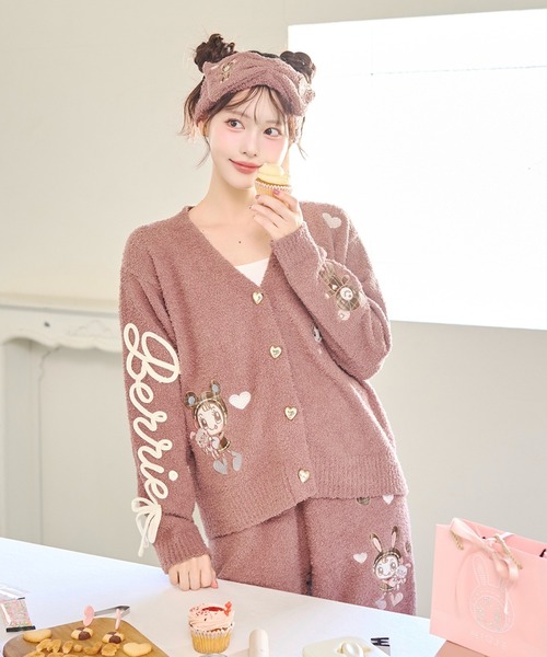 ナルミヤキャラクターズ(ナルミヤキャラクターズ)の「【ベリエ】マシュマロタッチカーディガン(カーディガン/ボレロ・レディース・アイボリー/ピンク/ブラウン・F)」の7枚目の写真