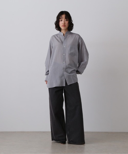 YLEVE(イレーヴ)の「YLEVE / ACETATE CUPRA STRIPE SHIRT(シャツ/ブラウス・レディース・ブラック系その他・0/1)」の14枚目の写真