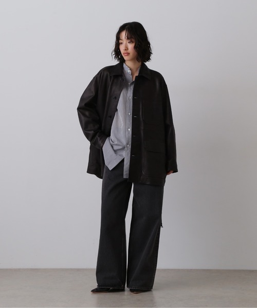 YLEVE(イレーヴ)の「YLEVE / ACETATE CUPRA STRIPE SHIRT(シャツ/ブラウス・レディース・ブラック系その他・0/1)」の8枚目の写真