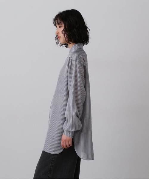 YLEVE(イレーヴ)の「YLEVE / ACETATE CUPRA STRIPE SHIRT(シャツ/ブラウス・レディース・ブラック系その他・0/1)」の10枚目の写真