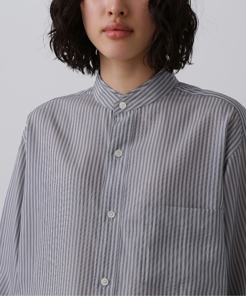YLEVE(イレーヴ)の「YLEVE / ACETATE CUPRA STRIPE SHIRT(シャツ/ブラウス・レディース・ブラック系その他・0/1)」の12枚目の写真
