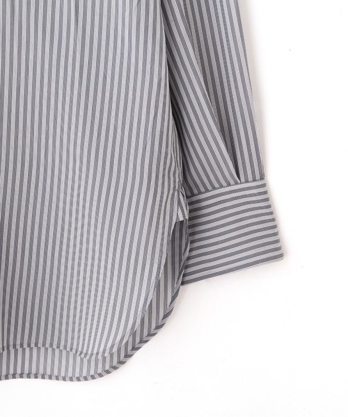 YLEVE(イレーヴ)の「YLEVE / ACETATE CUPRA STRIPE SHIRT(シャツ/ブラウス・レディース・ブラック系その他・0/1)」の6枚目の写真
