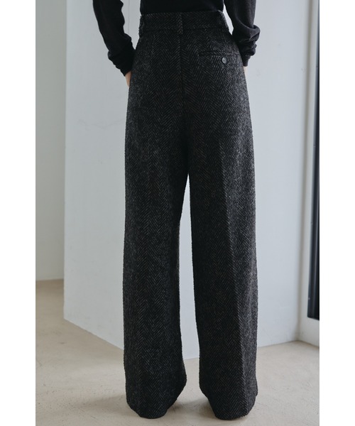 STYLEMIXER（スタイルミキサー）の「ヘリンボーンタックパンツ（その他パンツ・レディース・ブラウン系その他/ブラック・MEDIUM/SMALL）」の14枚目の写真