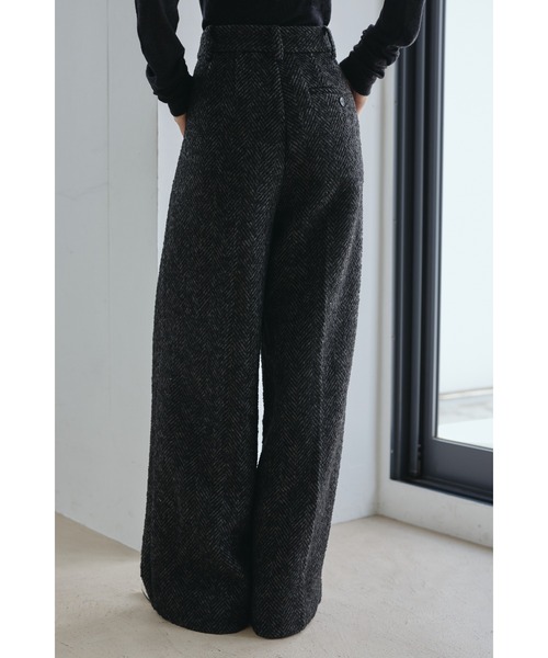 STYLEMIXER（スタイルミキサー）の「ヘリンボーンタックパンツ（その他パンツ・レディース・ブラウン系その他/ブラック・MEDIUM/SMALL）」の15枚目の写真