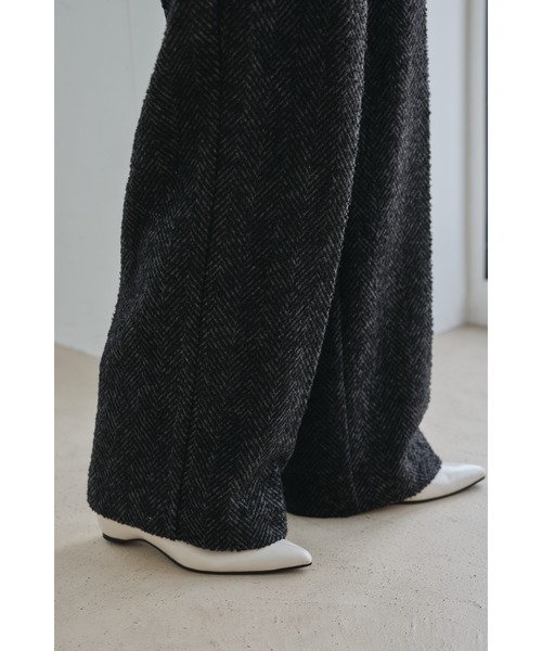 STYLEMIXER（スタイルミキサー）の「ヘリンボーンタックパンツ（その他パンツ・レディース・ブラウン系その他/ブラック・MEDIUM/SMALL）」の18枚目の写真