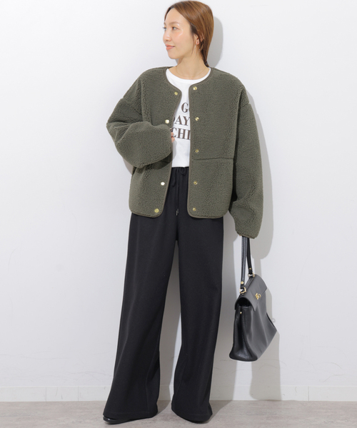 Barbour(バブアー)の「別注【Barbour/バブアー】ARLENE FLEECE(ブルゾン・レディース・チャコールグレー・10)」の2枚目の写真