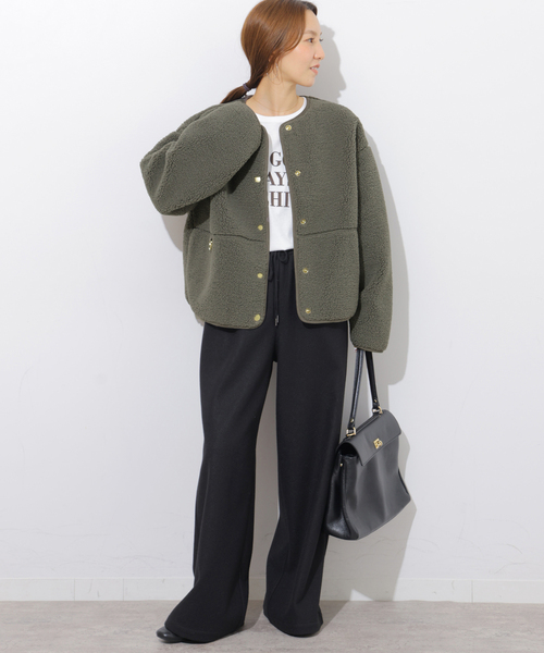 Barbour(バブアー)の「別注【Barbour/バブアー】ARLENE FLEECE(ブルゾン・レディース・チャコールグレー・10)」の3枚目の写真