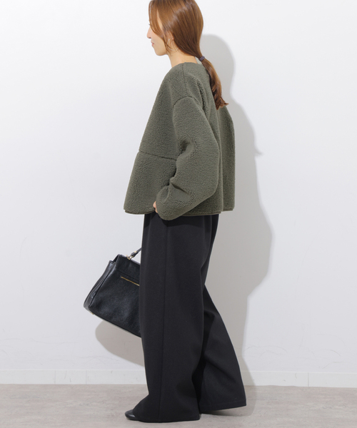 Barbour(バブアー)の「別注【Barbour/バブアー】ARLENE FLEECE(ブルゾン・レディース・チャコールグレー・10)」の4枚目の写真