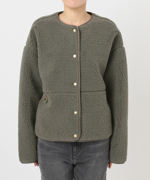 Barbour(バブアー)の「別注【Barbour/バブアー】ARLENE FLEECE(ブルゾン・レディース・チャコールグレー・10)」の12枚目の写真