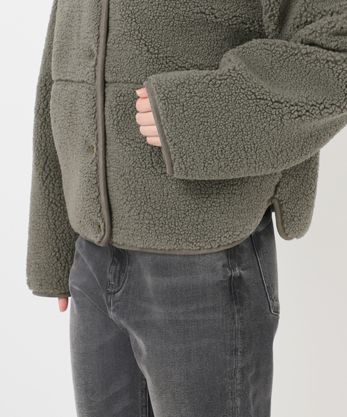 Barbour(バブアー)の「別注【Barbour/バブアー】ARLENE FLEECE(ブルゾン・レディース・チャコールグレー・10)」の17枚目の写真