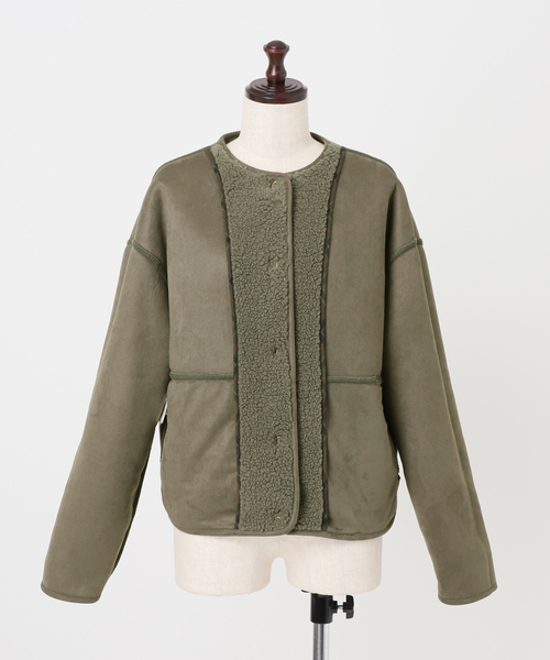 Barbour(バブアー)の「別注【Barbour/バブアー】ARLENE FLEECE(ブルゾン・レディース・チャコールグレー・10)」の22枚目の写真