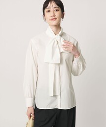 ユナイテッドアローズ　ブラウス サテン ラウンド Vネック ブラウス（シャツ/ブラウス）｜UNITED ARROWS