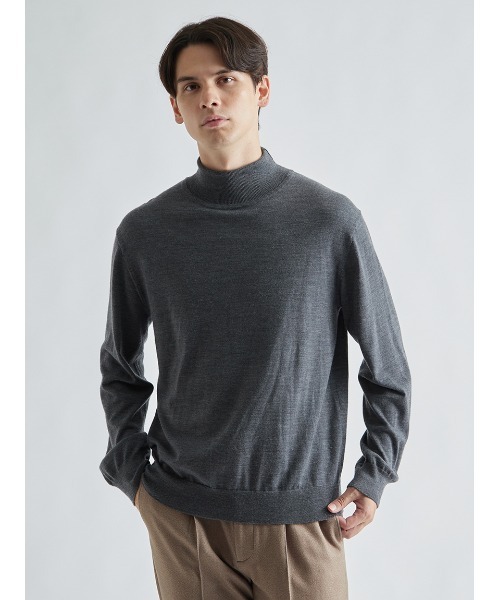 AOURE(アウール)の「ソフトタートル(ニット/セーター・メンズ・ブラック/グレー/ダークブラウン・LARGE/MEDIUM/X-LARGE/SMALL)」の2枚目の写真