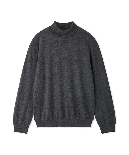 AOURE(アウール)の「ソフトタートル(ニット/セーター・メンズ・ブラック/グレー/ダークブラウン・LARGE/MEDIUM/X-LARGE/SMALL)」の9枚目の写真