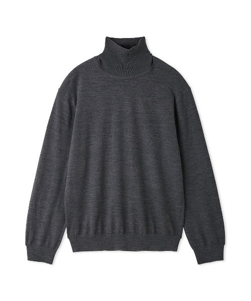 AOURE(アウール)の「ソフトタートル(ニット/セーター・メンズ・ブラック/グレー/ダークブラウン・LARGE/MEDIUM/X-LARGE/SMALL)」の10枚目の写真