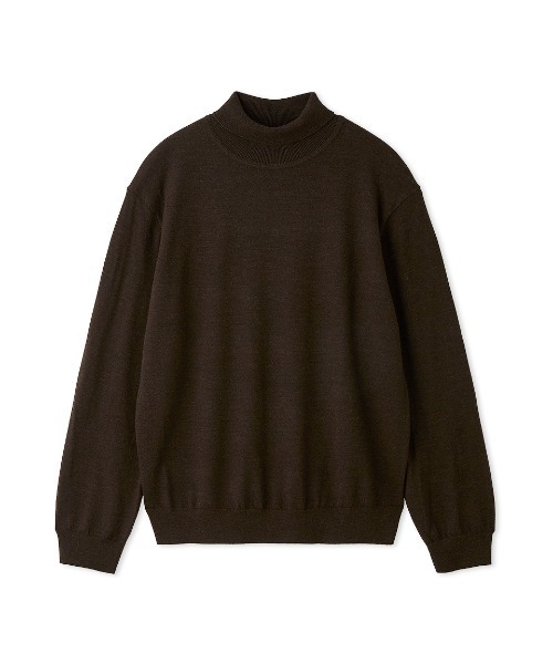 AOURE(アウール)の「ソフトタートル(ニット/セーター・メンズ・ブラック/グレー/ダークブラウン・LARGE/MEDIUM/X-LARGE/SMALL)」の13枚目の写真