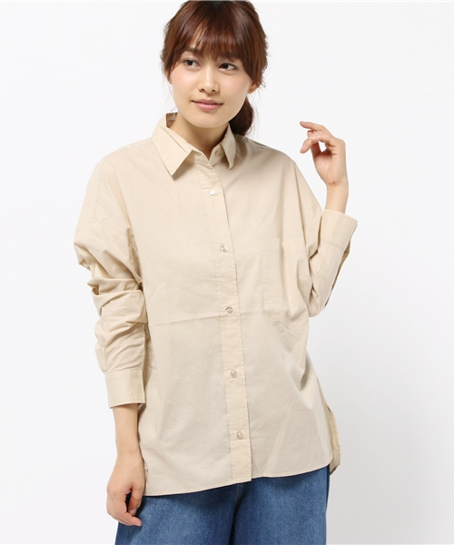 AZUL by moussy（アズールバイマウジー）の「BIGポケットドルマン長袖シャツ（シャツ/ブラウス・レディース・オフホワイト/ライトベージュ/ホワイト系その他・LARGE/SMALL/MEDIUM）」の17枚目の写真