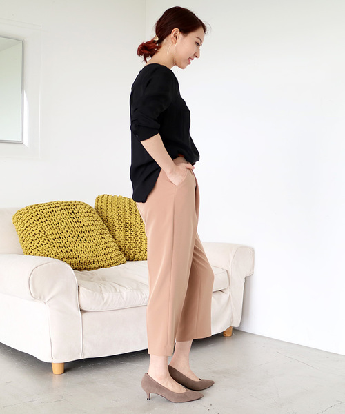 N.（N. Natural Beauty Basic）（エヌエヌナチュラルビューティーベーシック）の「ビエラブラウス Vネック（シャツ/ブラウス・レディース・ホワイト/ホワイト系その他/ピンク/ブラック/カーキ・MEDIUM）」の19枚目の写真