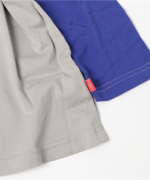 BOOFOOWOO（ブーフーウー）の「きのこ七分袖Tee（Tシャツ/カットソー・キッズ・ライトグレー/ライトブルー/オフホワイト・150/140）」の5枚目の写真