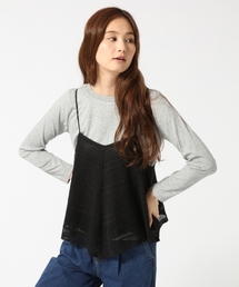 GLOBAL WORK | キャミレイヤードプルオーバー長袖/730147(Tシャツ/カットソー)