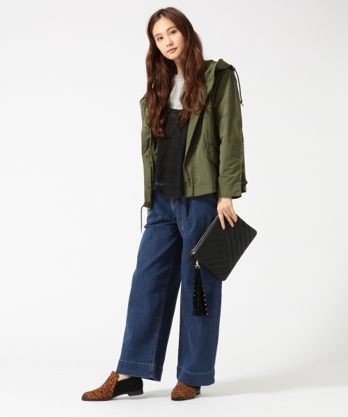 GLOBAL WORK（グローバルワーク）の「キャミレイヤードプルオーバー長袖/730147（Tシャツ/カットソー・レディース・ダークブラウン/その他/ブラック/カーキ・MEDIUM/LARGE）」の5枚目の写真