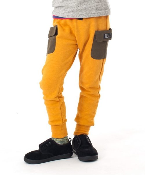 BREEZE（ブリーズ）の「ポケット付パンツ(10分丈)（その他パンツ・キッズ・ブルー/マスタード/グレー/ブラック・95/100/120/80/90/110/140/130）」の4枚目の写真