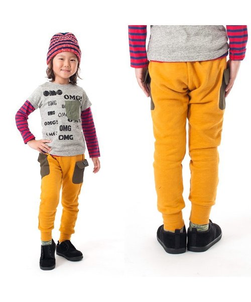 BREEZE（ブリーズ）の「ポケット付パンツ(10分丈)（その他パンツ・キッズ・ブルー/マスタード/グレー/ブラック・95/100/120/80/90/110/140/130）」の8枚目の写真