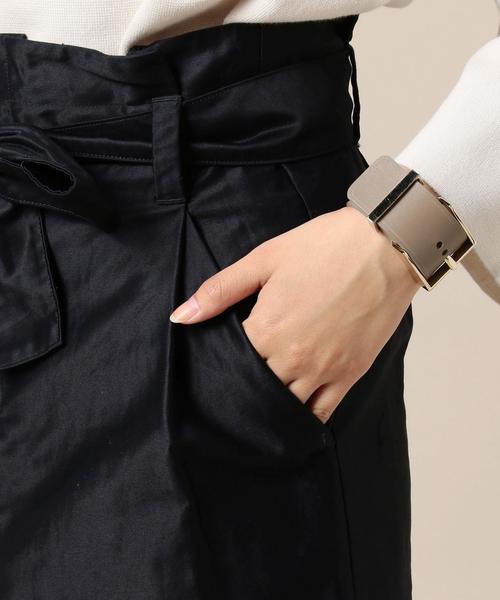 BEAUTY&YOUTH UNITED ARROWS（ビューティーアンドユースユナイテッドアローズ）の「BY モールスキンベルトタイトスカート◆（スカート・レディース・ベージュ/オリーブ/ネイビー・MEDIUM/SMALL）」の16枚目の写真