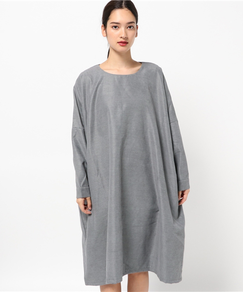 MERLOT（メルロー）の「ビッグシルエットワンピース4795（ワンピース・レディース・グレー/ブラック/グリーン/パープル/レッド/モカ・FREE）」の20枚目の写真