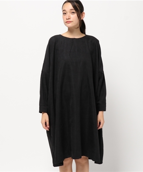 MERLOT（メルロー）の「ビッグシルエットワンピース4795（ワンピース・レディース・グレー/ブラック/グリーン/パープル/レッド/モカ・FREE）」の10枚目の写真