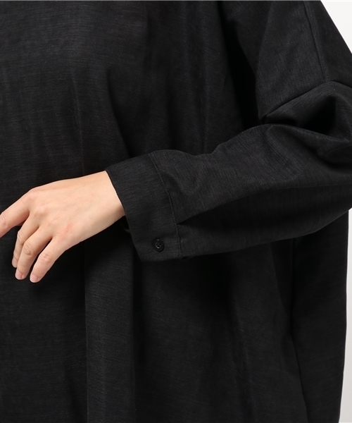 MERLOT（メルロー）の「ビッグシルエットワンピース4795（ワンピース・レディース・グレー/ブラック/グリーン/パープル/レッド/モカ・FREE）」の15枚目の写真