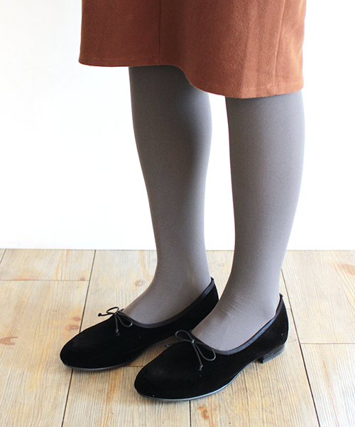 JELLY BEANS（ジェリービーンズ）の「【Made in Japan】ベロアバレエシューズ(134-1411)JELLY BEANS(ジェリービーンズ)（バレエシューズ・レディース・ブラック/ライトピンク/ライトグレー/パイソン・22.5/24.5/23/23.5/24）」の2枚目の写真